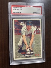 1957 Topps #122 Ken Boyer PSA 7 picture