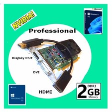 2GB✔️Windows 11 Video Card✔️ Dell HP ✔️BUNDLE✔️ HDMI Adapter included✔️PCI-E 2.0 picture