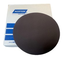 Norton 66261136615 12” Gemini R228 Premium AO Cloth PSA Discs 80 Grit 25 pack picture