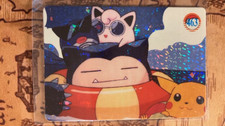 Snorlax Jigglypuff #463 CrackedIce Holo Pokemon Vintage Vending Sticker -X1 picture
