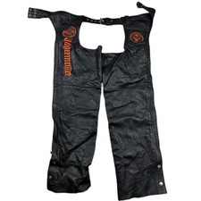 Jagermeister Women’s Black Leather Chaps Size Medium  picture
