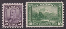 MATT'S STAMPS CANADA SCOTT #153, #155 ISSUES OF 1928-29, MH CV$38.50 picture