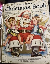 Vintage 1947 The Golden Christmas Book BIG with working Pop-Up Christmas Tree picture
