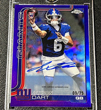 🔥 Chase Pack — Jaxson Dart Purple Rookie Auto /75  1 IN 150 ODDS 🎯 picture