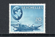 Seychelles 1938-49 20c Fishing Progue SG 140 MLH picture