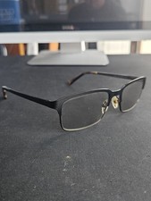 Nautica N9104 005 Men's Eyeglasses Frames 56-19-140 Black Metal Rectangle picture