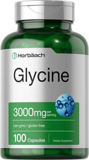 Glycine Capsules | 3000 mg | 100 Count | Non-GMO, Gluten Free | by Horbaach picture