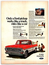 1971 Ford Pickup Trucks - Original Print Advertisement (8in X 11in) picture