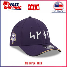 New Era Minnesota Vikings 2026 Rivalries 39THIRTY M-Crown Stretch Hat Purple picture