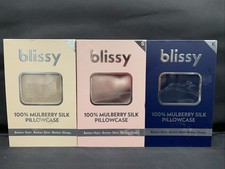 PICK COLOR/SIZE - Blissy 600 Thread Count Silk Pillowcase 100% Mullberry Silk picture