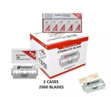 Dorco Red ST301 Double Edge Stainless Razor Blades 2 Cases  | 2000 Blades picture