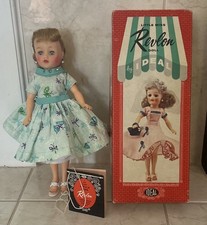 Vintage Ideal Little Miss Revlon Blonde Ponytail Doll Original Box & Hang Tag picture