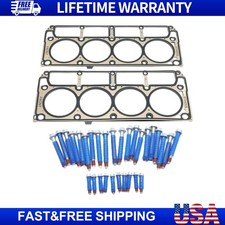 For 2005-2014 Gen IV LS 6.0L 6.2L MLS Cylinder Head Gaskets & Head Bolts Set picture