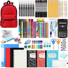 81 Pcs School Supply Kit with Backpack Back to School Supplies Bundle Bulk Schoo picture