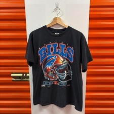 Vintage 1991 Buffalo Bills Big Helmet logo black shirt VK14375 picture