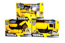 Tonka Steel Classics Giga Series Construction 3pk Dump Truck Bulldozer Excavator picture