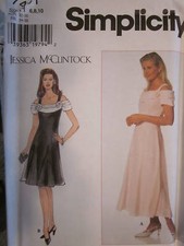 7461 Simplicity SEWING Pattern Misses Fancy Dress Lined Princess Seamed UNCUT FF picture