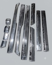 1991-1996 Buick Roadmaster Tailgate Sides Panel Chrome Lower Strip Trim Set  picture