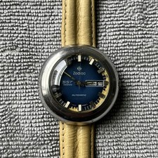 Zodiac SST 36000 Swiss Made Automatic Blue Dial Day/Date SS 42mm Vintage picture