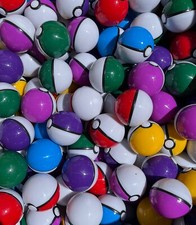 100 Mini 2” Pokeball with 100 Random Action Figures Kids Bday Party Gift Machine picture