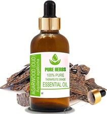 Pure Herbs Agarwood Oud 100% Pure & Natural Aquilaria Agallocha Essential Oil A5 picture
