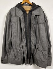 Elevee Custom Mens Jacket NFL Titans Issue Gray Hooded Coat Bespoke picture