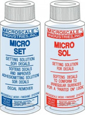 Microscale Micro Set/Micro Sol Decal Setting Solution Set MI-1/MI-2 - U.S picture