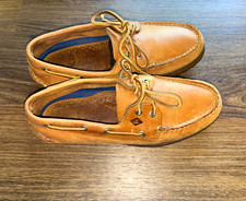 Sperry Men’s Brown Leather Boat Shoes Lace Up Nautical Casual US 8 M picture