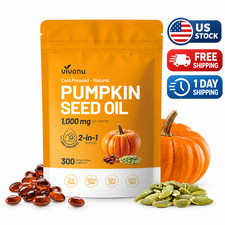 VivoNu Pumpkin Seed Oil Saw Palmetto 1000mg 300 Softgels picture