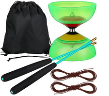 Sumind 6 Pieces Chinese Diabolo Toy Set I Diabolo Ball (green) picture