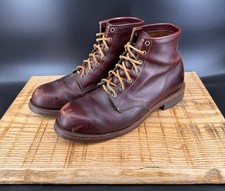 LL BEAN x CHIPPEWA Katahdin Iron Works Boots Men’s 10.5 D Burgundy Leather USA picture