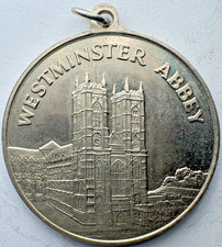 Vintage Westminster Abbey Medal Made Out of Lead From Restoration 32mm picture