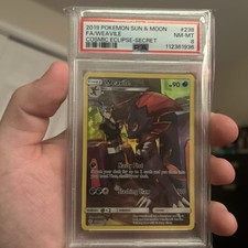 Weavile 2019 Pokemon Sun & Moon Cosmic Eclipse #238/236 PSA 8 picture