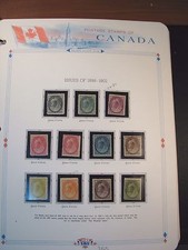 Canada Stamp  Album Page Scott#  74-84(82MNH)  MH Queen Victoria 1898-1902 C239 picture