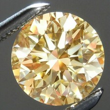 8.77 Ct 13 Mm Fancy Golden Yellow Color Round Loose Moissanite Diamond For Rings picture