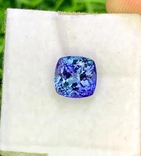 Natural Blue Tanzanite Cushion 9.40 Ct + Extremely Rare Certified Loose Gemstone picture