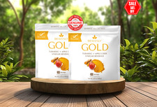 NEW SEALED x2 PACK BRAVENLY Gold Bulk Powder 6.35 Oz (180G), 30 Servings(x2) picture