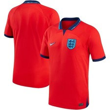 Nike England Away Breathe Stadium Red 2022/23 Soccer Jersey picture