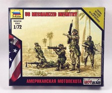 Zvezda 7407 US Mechanized Infantry 1/72 Scale Plastic Model Figures Kit picture
