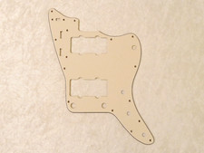 VINTAGE AGED WHITE 3 PLY PICKGUARD FOR FENDER JAZZMASTER picture