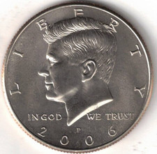 2006-P Brilliant Uncirculated Copper-Nickel Clad Copper Strike Half Dollar Coin picture