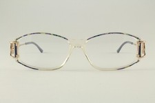 Authentic Cazal Mod. 3001 Col. 859 54mm Clear Blue Gold Glasses Frames Germany picture