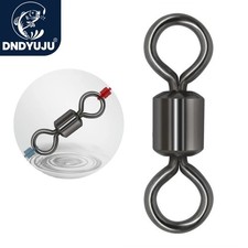 100x Rolling Barrel Swivel Fishing Swivels Solid Ring  picture