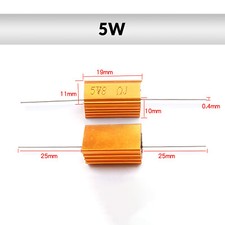 5W/10W/25W/50W/100W/200W/300W/500W RX24 Golden Aluminium Load Resistor Wirewound picture