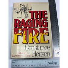 Vintage 1988 The Raging Fire by Constance Heaven, First American Edition Hardcov picture