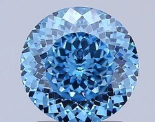 1.34 ct Fancy Vivid VS1 S1 Brillant Round Loose Diamond - Certified picture