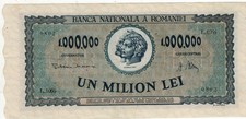 ROMANIA 1000000 1 000 000 LEI 1947 P 60. XF+ CONDITION. 6RW 28SET picture