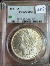 1887-O $1 MORGAN DOLLAR - PCGS MS-63, LUSTROUS picture