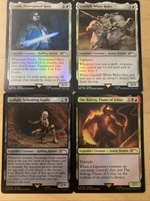[MTG] Lord of the Rings Promos Foil Gandalf, Frodo, Gollum, Balrog 4-Card Lot picture
