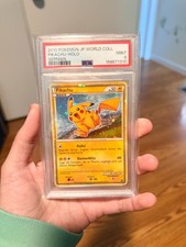 2010 POKEMON JAPANESE WORLD COLLECTION GERMAN PIKACHU-HOLO PSA 9 picture
